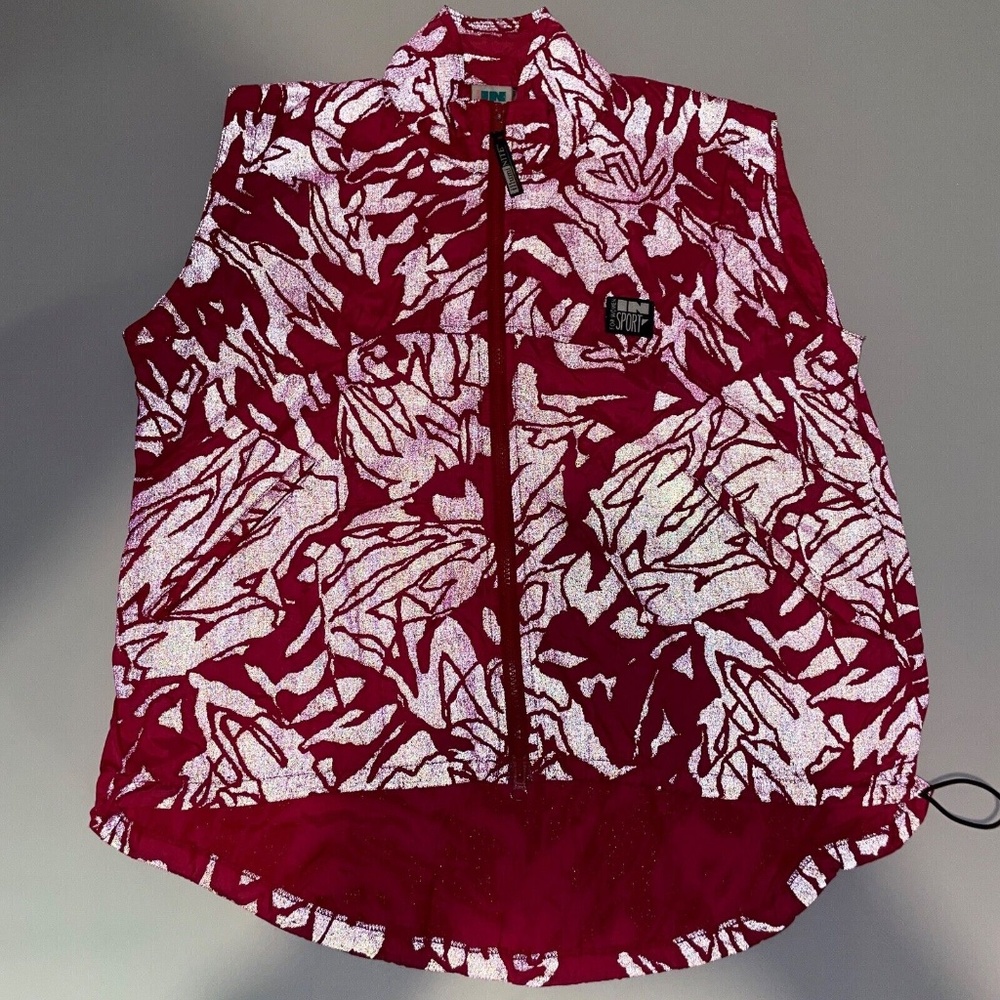 Vintage InSport IllumiNITE Womens Size L Reflective Vest Red